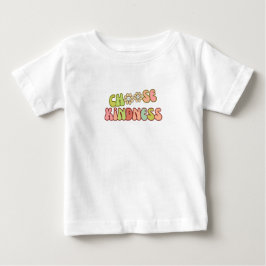 Wählen Sie Kindness - Niedlich Retro Baby Bodysuit T-shirt