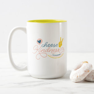 Wählen Sie Kindness-Tasse Zweifarbige Tasse