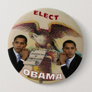 Wählen Sie Knopf Obama Liberty Bell 4-Inch Button