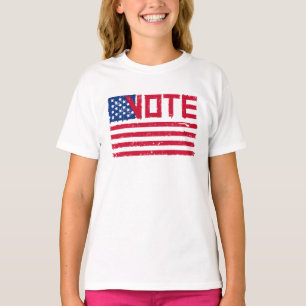 Wählen Sie mit US-Flagge. T-Shirt