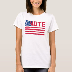 Wählen Sie mit US-Flagge. T-Shirt