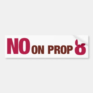 Wählen Sie nein auf Kalifornien-Vorschlag 8 Autoaufkleber