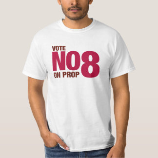 Wählen Sie nein auf Kalifornien-Vorschlag 8 T-Shirt