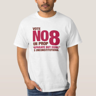 Wählen Sie nein auf Kalifornien-Vorschlag 8 T-Shirt