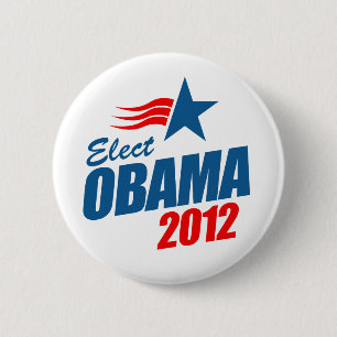 Wählen Sie Obama 2012 Button