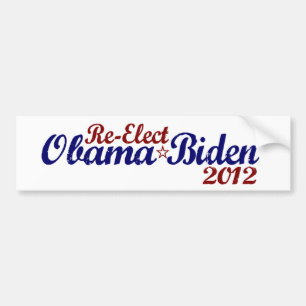 Wählen Sie Obama Biden 2012 wieder Autoaufkleber