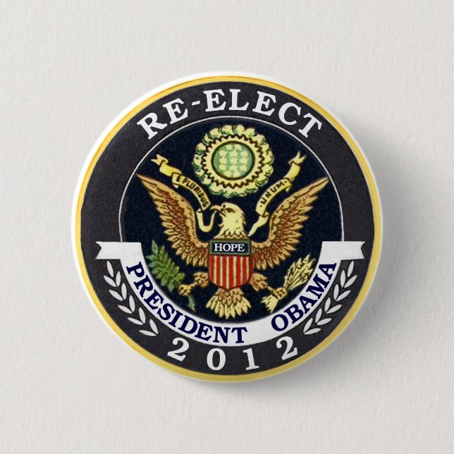 Wählen Sie Obama wieder Button (Vorderseite)