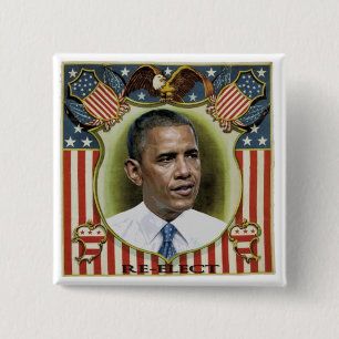 Wählen Sie Obama wieder Button