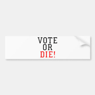 Wählen Sie oder die! Autoaufkleber