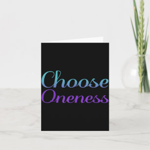 Wählen Sie Oneness Prevention Kunstwerk Karte