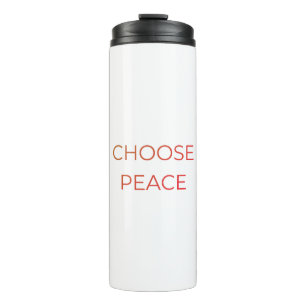 Wählen Sie Peace Thermal Tumbler Minimal Soft Li Thermosbecher
