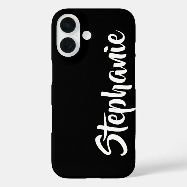 Wählen Sie Personalisierten Jumbo-Name aus iPhone 16 Hülle (Rückseite)
