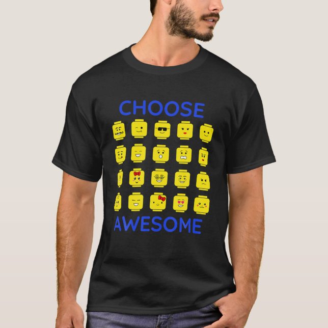 Wählen Sie Phantastische Gebäude Brick Faces Plast T-Shirt (Vorderseite)