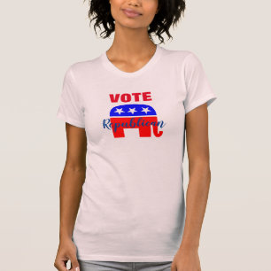 WÄHLEN SIE Republikaner mit patriotischem Elefante T-Shirt