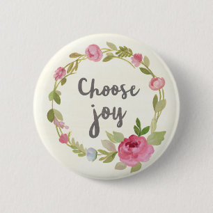 Wählen Sie rosa PastellRosen der Freude- Button