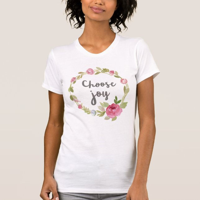 Wählen Sie rosa PastellRosen der Freude-| T-Shirt (Vorderseite)