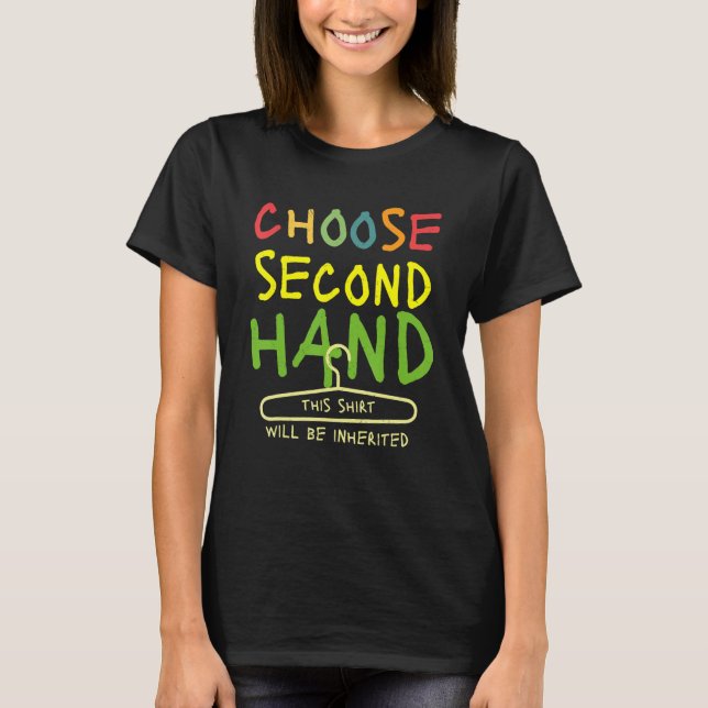 Wählen Sie "Second Hand Gerettet Planet Ecology En T-Shirt (Vorderseite)