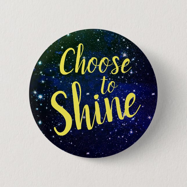 Wählen Sie Shine Stars Cosmos Button (Vorderseite)