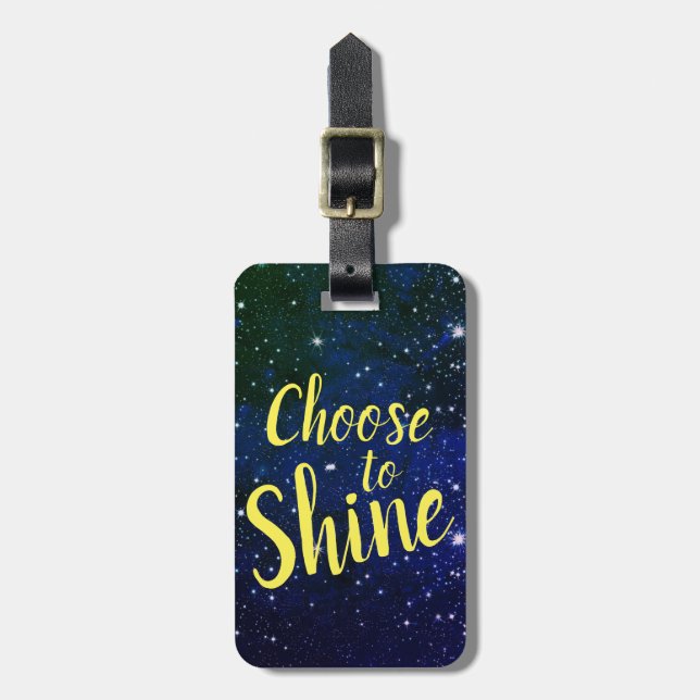 Wählen Sie Shine Stars Cosmos Gepäckanhänger (Vorderseite vertikal)