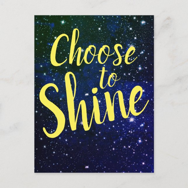 Wählen Sie Shine Stars Cosmos Postkarte (Vorderseite)