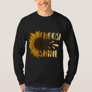 Wählen Sie Sonnenblumen Blumenblume Gelbe Blume T-Shirt