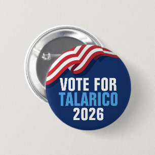Wählen Sie Talarico für den US-Senat Amerikanische Button
