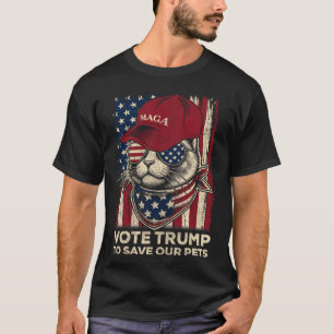 Wählen Sie Trump, um unsere Haustiere Retten 2024 T-Shirt