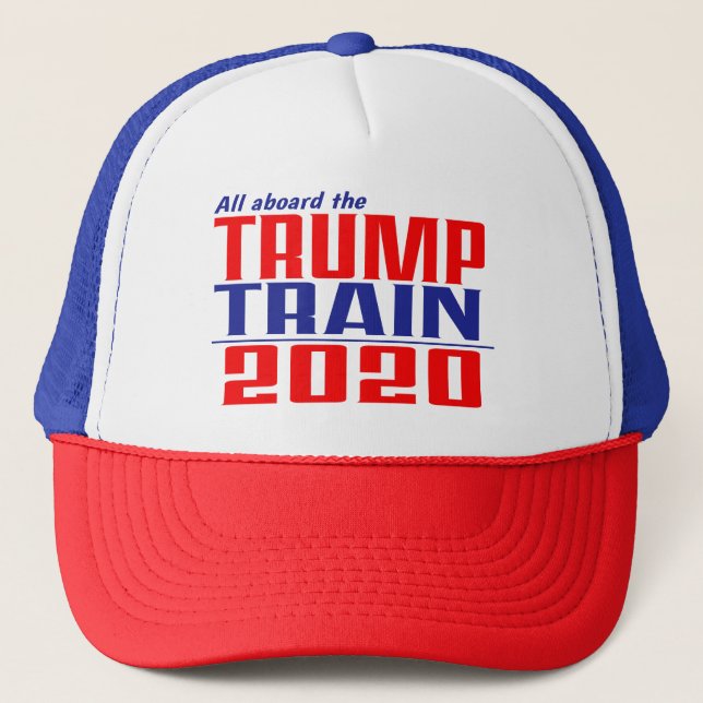 Wählen Sie Trumpf 2020 - Trumpf-Zug-Hut wieder Truckerkappe (Vorderseite)