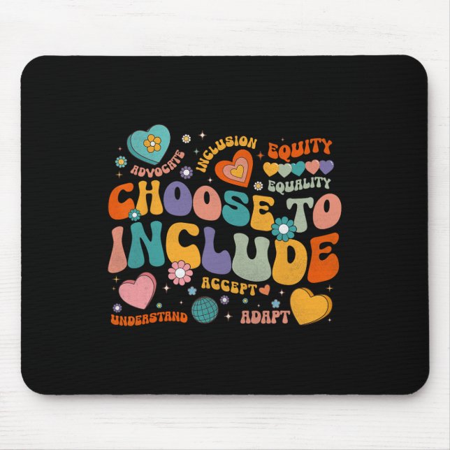 Wählen Sie, um Autismus-Bewusstsein einzubeziehen  Mousepad (Vorne)