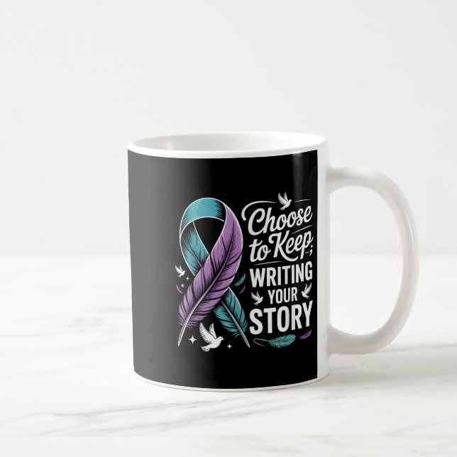 Wählen Sie, um das Schreiben Ihres Storys zu Behal Kaffeetasse (Rechts)