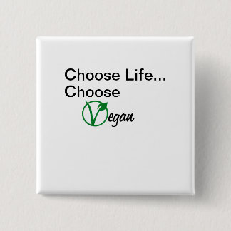 Wählen Sie veganen Knopf Button