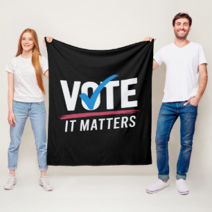 Wählen Sie Wahl 2024 Wähler Demokrat Politik Fleecedecke