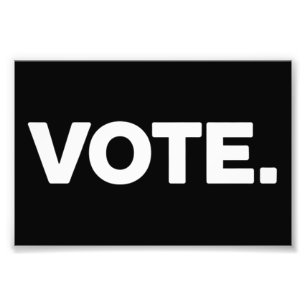 Wählen Sie Wahl 2024 Wahlrecht Wahlrecht Fotodruck