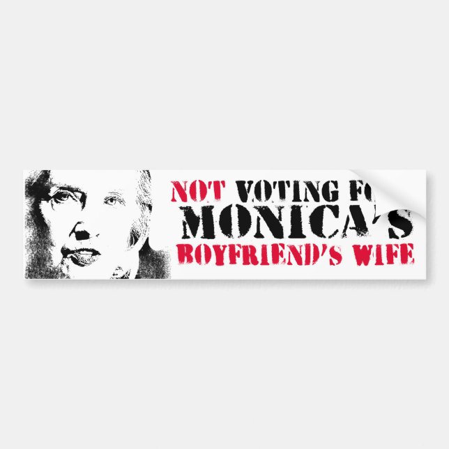 Wählend nicht, für Monica die Ehefrau Freundes - Autoaufkleber (Vorne)