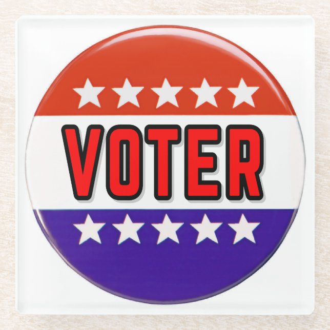 Wähler Glasuntersetzer (Vorderseite)