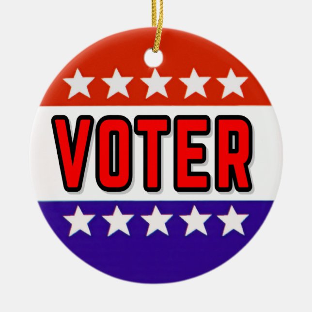 Wähler Keramik Ornament (Vorne)