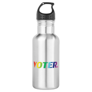 "Wähler" Regenbogenfarben lgbt Edelstahlflasche