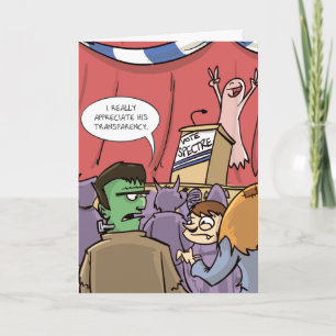 Wählerspektrum   Politisches Halloween Karte