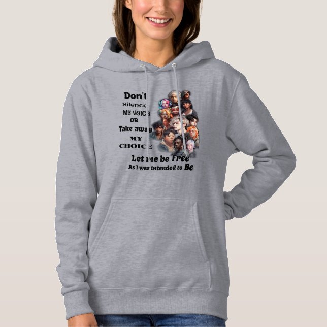 Wahlfreiheit und Stimme Hoodie (Vorderseite)