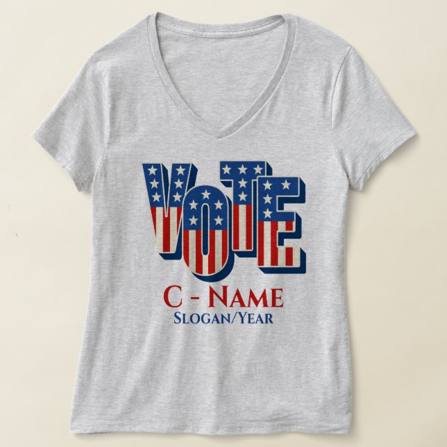 Wahlkampagne für benutzerdefinierte Personalisiert T-Shirt (Ablage )