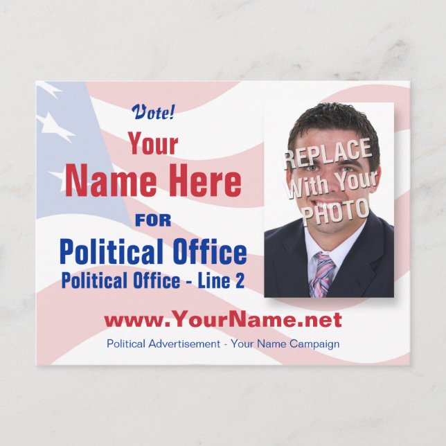 Wahlkampagne Postkarte - Nicht parteiisch (Vorderseite)