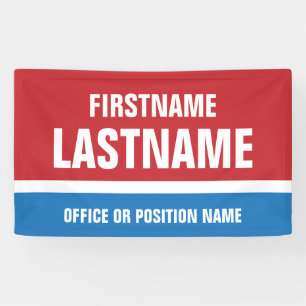 Wahlkampagne Red White Blue Banner