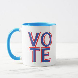 Wahlkampagne zum Blue Coffe Tasse Cup