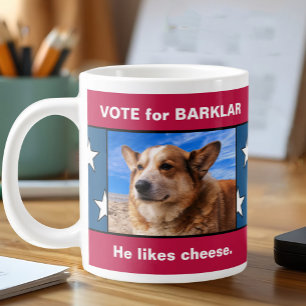 Wahlkampagne zum Foto von Funny Pet - politischer  Jumbo-Tasse