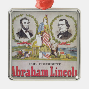Wahlkampagnenplakat für die Gewerkschaft Silbernes Ornament