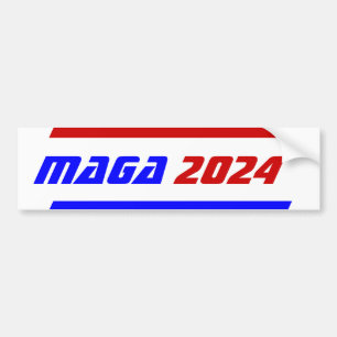 Wahlkampf 2024 MAGA-Präsident TRUMP Bumper Autoaufkleber