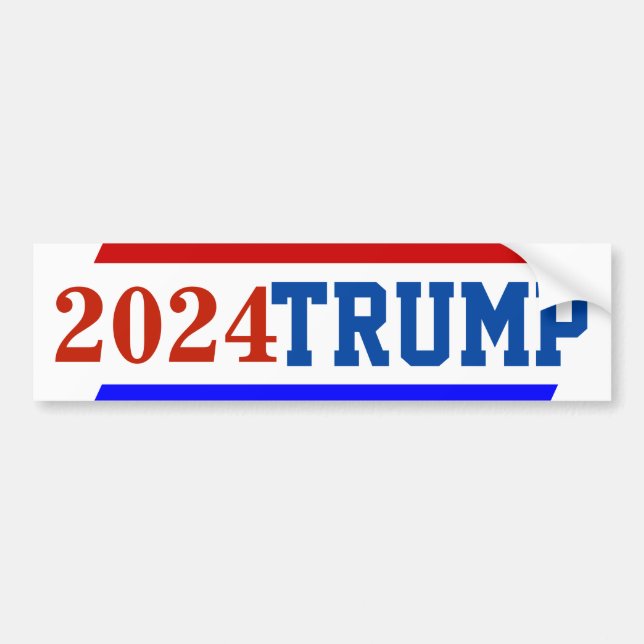 Wahlkampf 2024: Präsident TRUMP Autoaufkleber (Vorne)