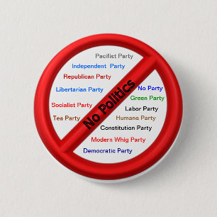 Wahlkampf-Abwehrmittel-Knopf Button