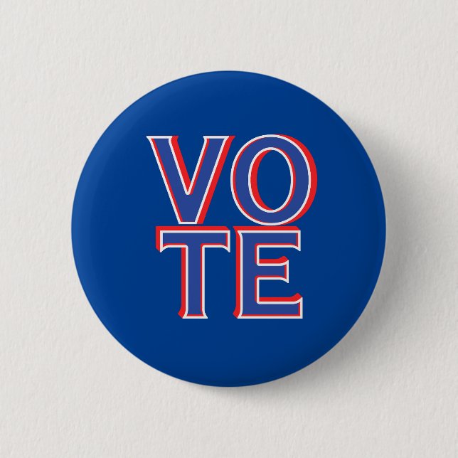 Wahlkampfartikel: Runde Sticker für politische Kam Button (Vorderseite)