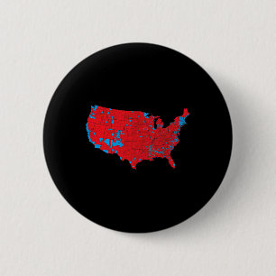 Wahlkarte USA 2024 Präsident Trump Republikaner R Button